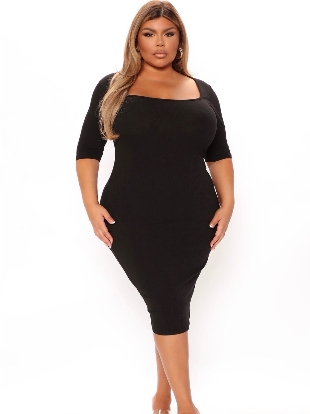 Fashion Nova, Black,Midi, Women’s Size 1X